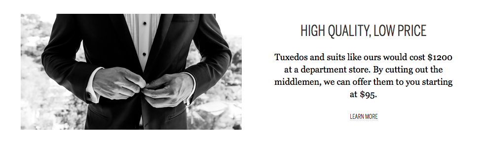 Black Tuxedo Rental Details