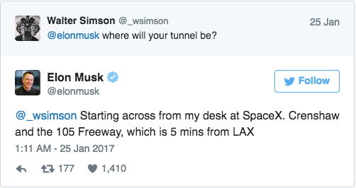 Elon Musk tunnel