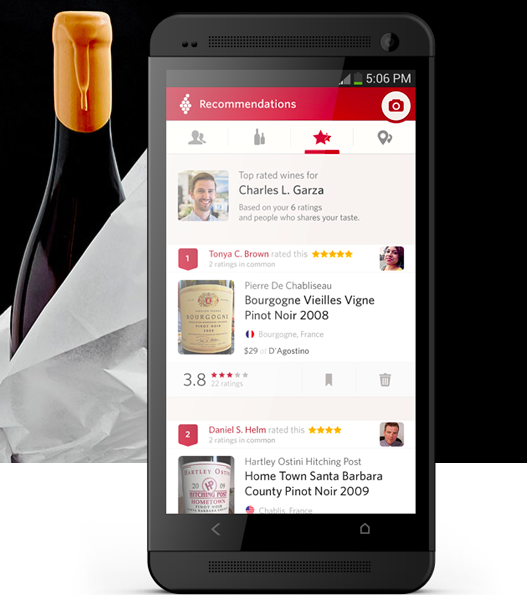 Vivino wine picking app to drink a great bottle