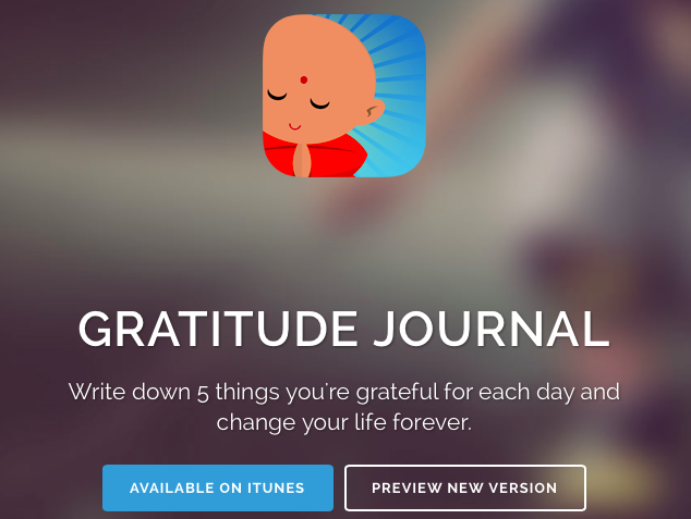 Gratitude journal zen app screenshot
