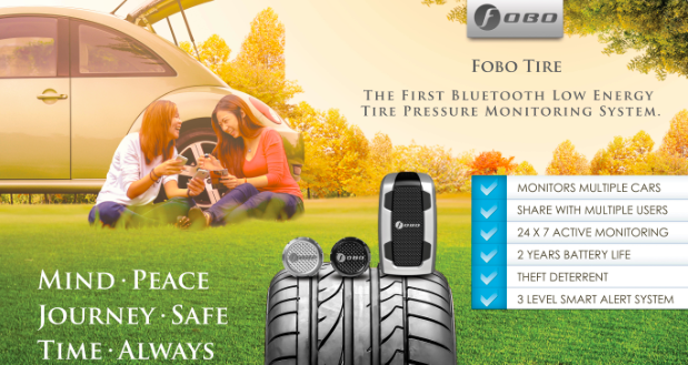 car tech tire gauge indiegogo FOBO Tire