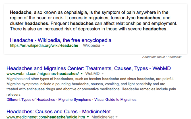 Google Headache Doctor